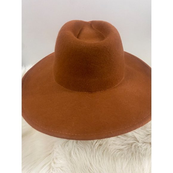 NEW ISABELLA SOMBRERO FEDORA 100% WOOL FRESA OS - Picture 2 of 6